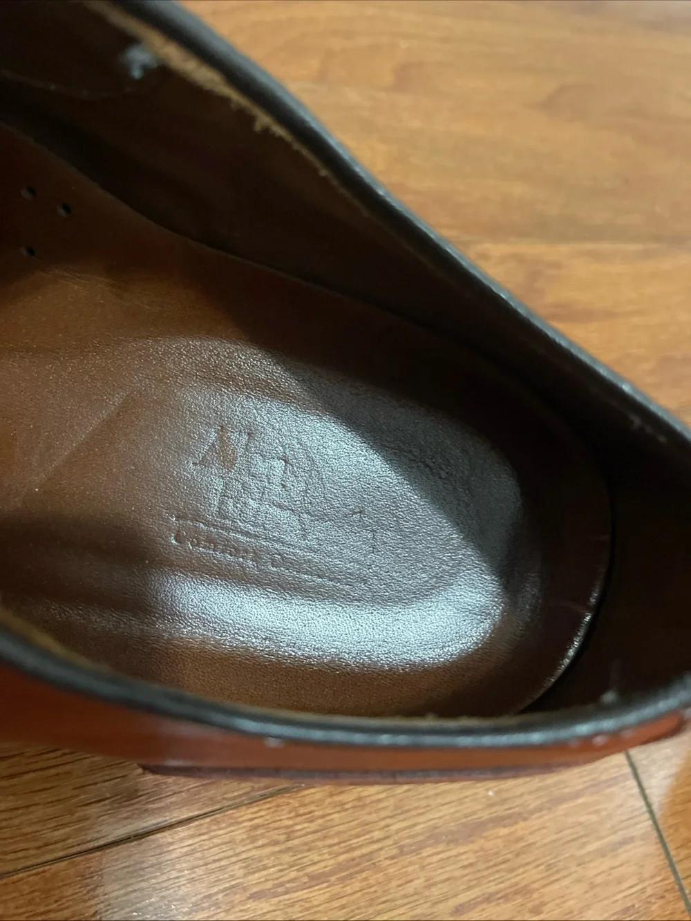 Men's Allen Edmonds Brown Cap Toe Oxfords 11D Style 3458